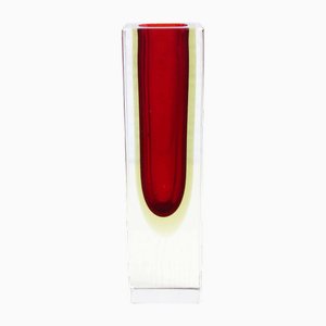 Sommerso Vase aus Muranoglas, 1970er
