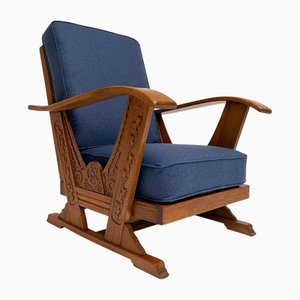 Vintage Raucherstuhl mit Polstern, 1960er