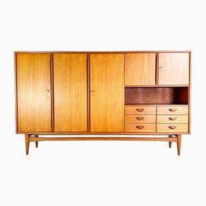 Vintage Teak Highboard Wohnzimmerschrank von Althoff, 1960er