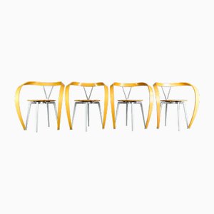 Reverse Chairs by Andrea Branzi for Cassina, Set of 4