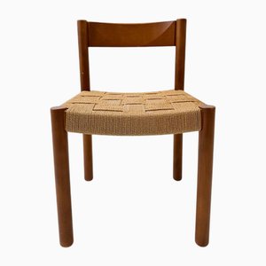 Chaise Rope Vintage en Chêne attribuée à Robert & Trix Haussmann pour Dietiker, 1960s