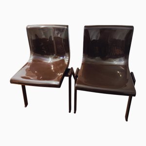 Synthesis Esszimmerstühle von Ettore Sottsass für Olivetti, 1970er, 2er Set