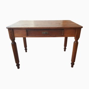 Pine Dining Table with Drawer