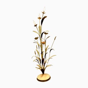 French Toleware Orangery Floor Lamp, 1930s