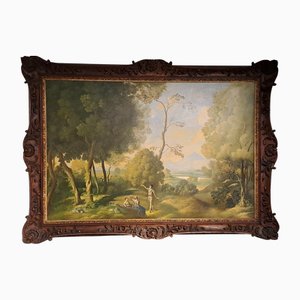 Artista italiano, Gran paisaje, siglo XX, Óleo a bordo