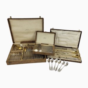 Set da 61 posate in metallo argentato di Maison Ercuis, set di 61