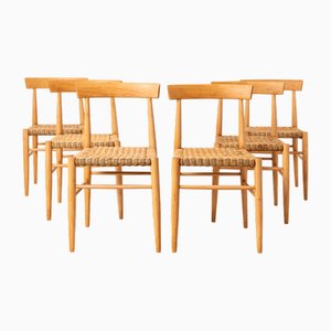 Sillas de comedor checoslovacas de Uluv Krásná Jizba, años 60. Juego de 6