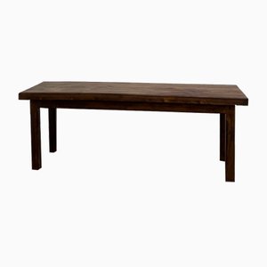 Small Vintage Farm Table in Blond Walnut, 1950s