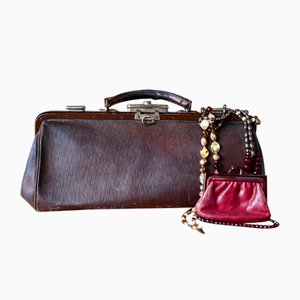 Sac Vintage Industriel en Cuir, 1940s