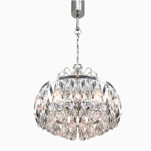 Small Vintage Viennese Crystal Chandelier, 1970s