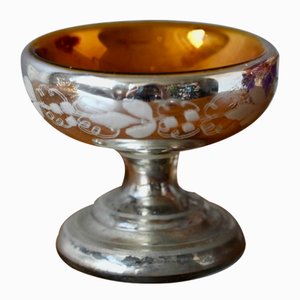 Swedish Mercury Glass Ring Cup