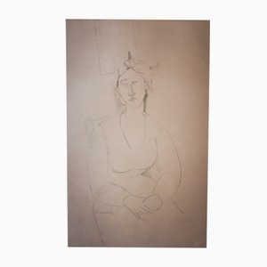 Amedeo Modigliani, Ritratto femminile, 1959, Litografia originale