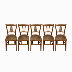 Chaises de Bistrot Vintage, 1960s, Set de 5
