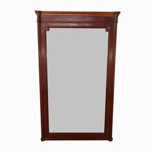 Large Louis XVI Style Mahogany Mirror, 1890s