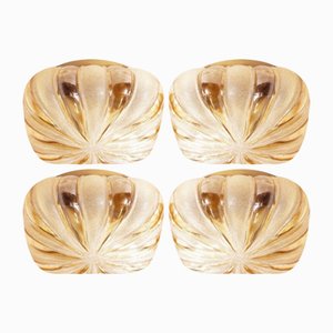 Plafonniers Mid-Century par Wila Leuchten, Allemagne, 1970s, Set de 4