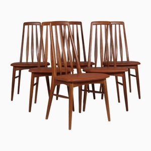 Eva Dining Chairs in Oak by Niels Koefoed, 1960s, Set of 6
