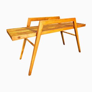 Mid-Century Modern Czechoslovakian Slatted Flower Stand, 1970s