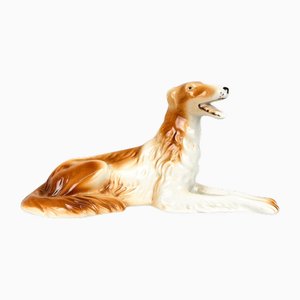Collie Figurine in Porcelain from Royal Dux, 1970s