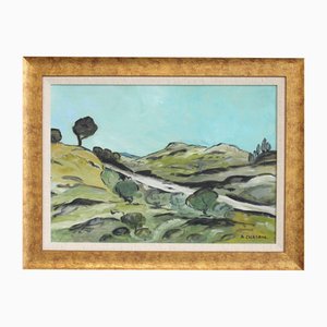 Auguste Chabaud, The Alpilles Range in Provence, 1951, Öl auf Holz