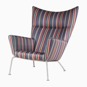 Sillón de orejas danesa de Hans J. Wegner para Carl Hansen & Son, década de 2000