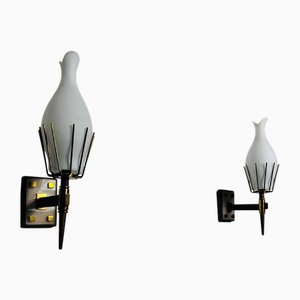 Brass Wall Lamps from Arredoluce, 1960s, Set of 2
