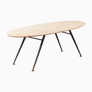 Mesa de centro de mármol rosa portugués, Italia, años 50