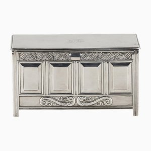 Silver Cigar Box from Elkington & Co Ltd, England, Sheffield, 1910