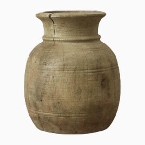 Jarrón vintage de teca