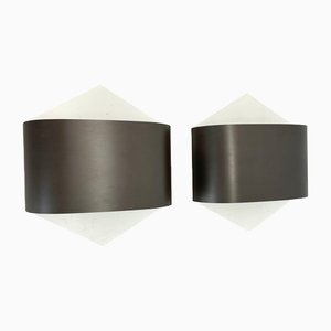 Cubic Wall Lights by Dieter Witte and Rolf Krüger for Staff Leuchten, 1970s, Set of 2