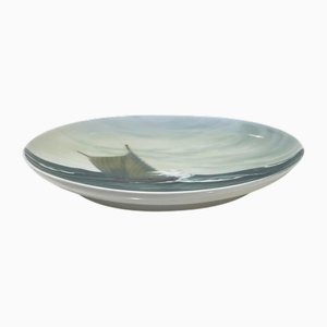 Seascape Porcelain Wall Plate from Bing & Grøndahl, 1890s