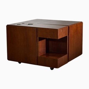 Italian Coffee Table with Built-in Bar