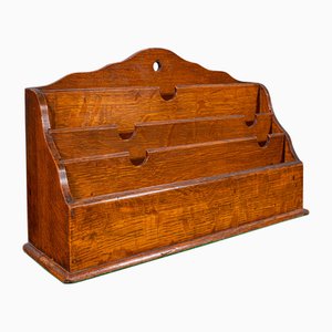 Antique English Clerks Desk Organiser in Oak, 1870