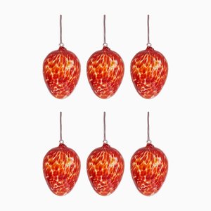 Christbaumkugeln aus Muranoglas von Ribes the Art of Glass, 2004, 6 . Set