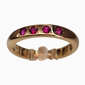 Vintage Gold Ring with Ruby, 1996