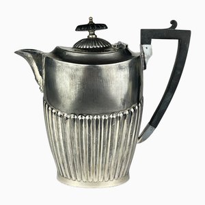 Antike versilberte Kaffeekanne von Sheffield, 1890er