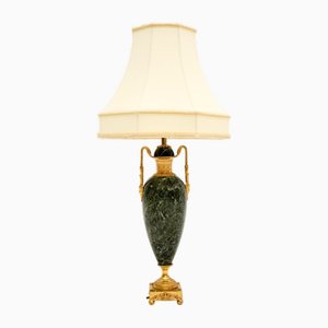 Antique French Marble and Gilt Metal Table Lamp, 1890