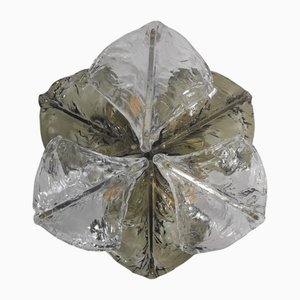 Wall Lamp in Smoked Murano Glass, 1970s
