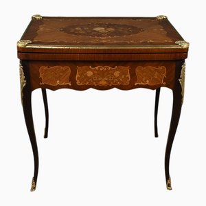 Louis XV Spieltisch aus Mahagoni, 19. Jh.