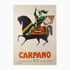 Poster su tela Vermuth Carpano Caval Ad Bruns Armando Testa, 1953