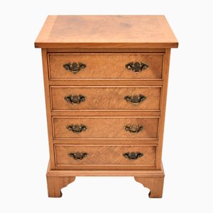 Vintage Burr Walnut Chest of Drawers, 1950s
