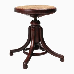Austrian Piano Stool in Beech and Bentwood by Michael Thonet for Thonet, 1890s