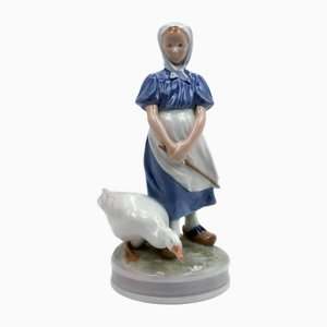 Figura contadina con oca di Christian Thomsen per Royal Copenhagen, 1966