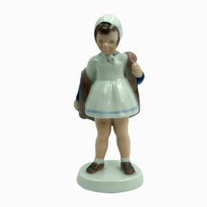 Figurina Girl in Jacket di Claire Weiss per Bing & Grondahl, 1970-1982