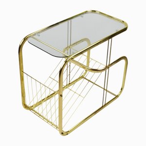 Table with Newspaper Holder, 1980s