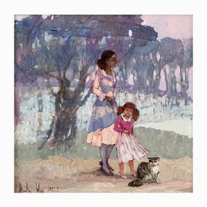 Martta Weg, A Walk, Oil on Canvas, 2022