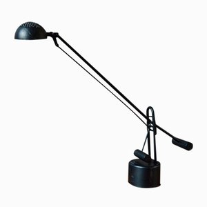 Black Desk Lamp with Pendulum and Double Counterweight, 1990s