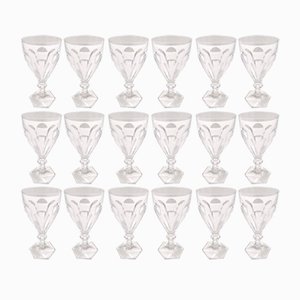 Swedish Crystal Drinking Glasses from Kosta Boda, 1970s, Set of 18