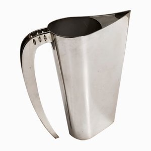 Silver Plated Brass Jug Kanye by Lino Sabattini, Italy, 1978