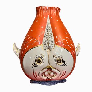 Fish-Shaped Ceramic Vase, 1950s