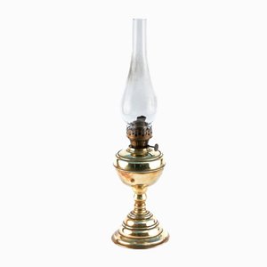 Antique Brass Oil Lamp, 1900s